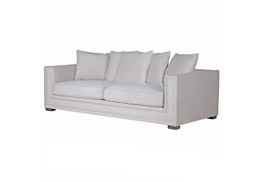 Moderná dizajnová sedačka 225cm Oriane Beige sivá