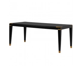 Art-deco luxusný jedálensky stôl Wielton Oro 200 cm čierny