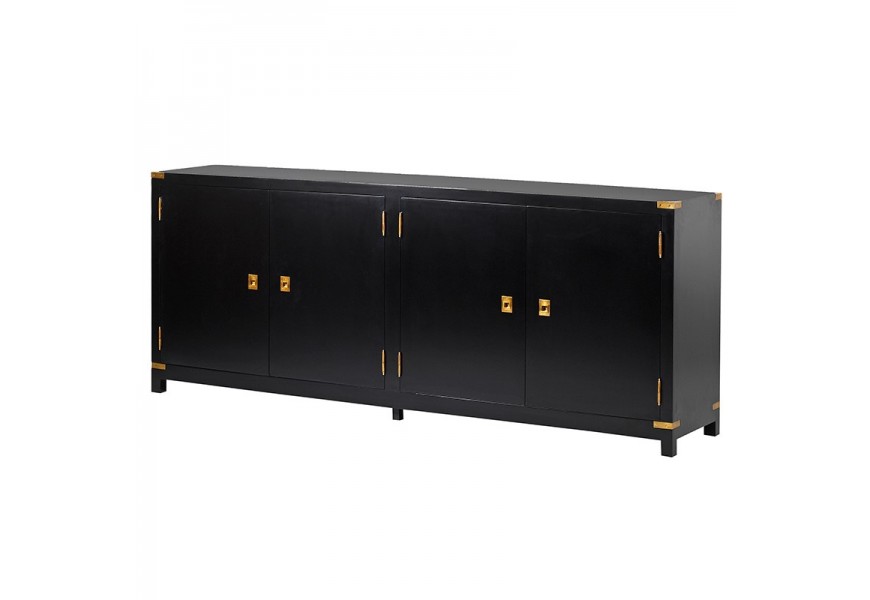 Art-deco luxusný príborník Wielton Oro 200 cm čierny