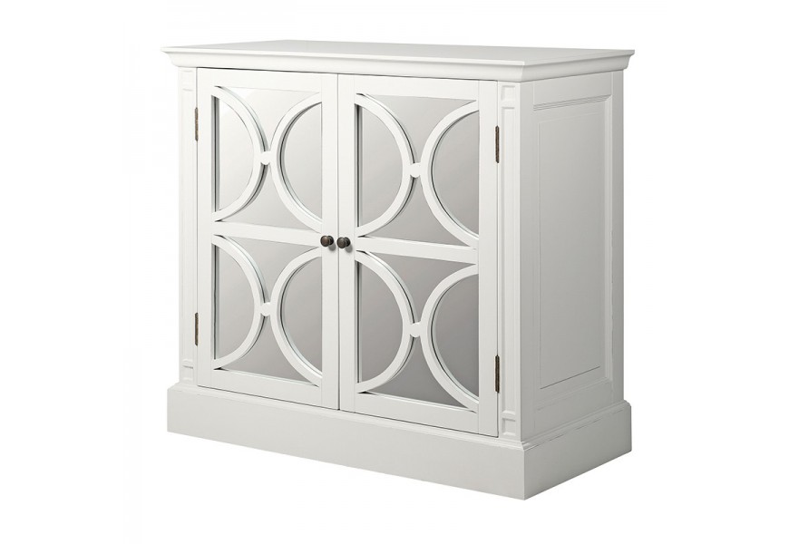 Provensálsky luxusný príborník s dvomi dvierkami Amarante biely