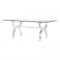 Moderný luxusný konferenčný stolík Eglantine sklenený 210 cm