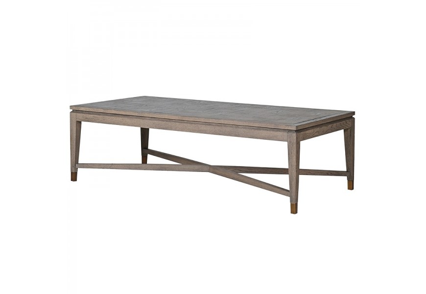 Luxusný sivý konferenčný stolík Walena v retro štýle