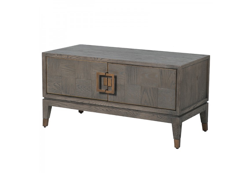 Luxusný TV stolík Walena v retro štýle vysoký