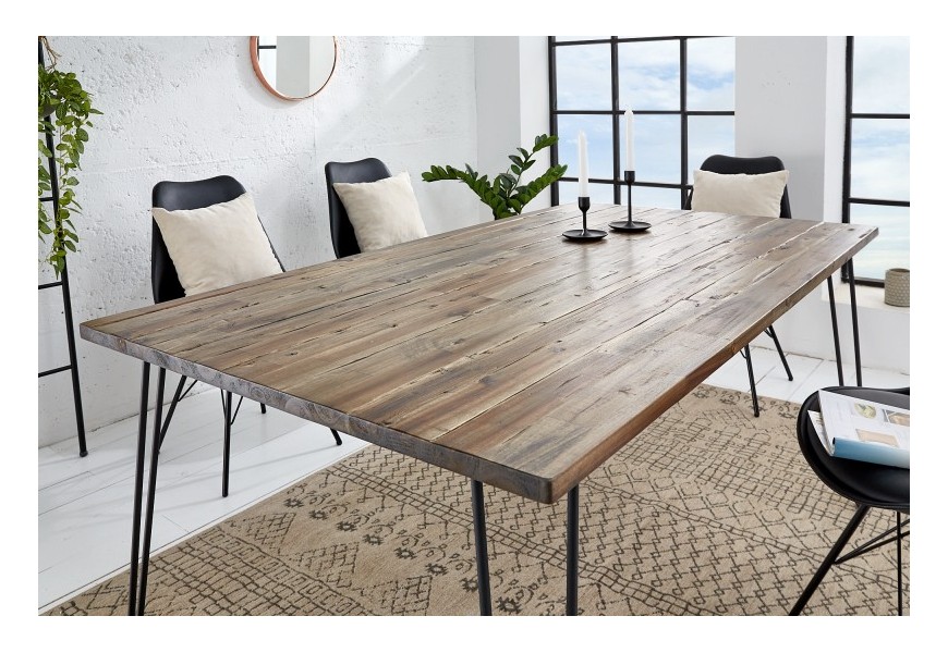 Industri&aacute;lny jed&aacute;lensk&yacute; st&ocirc;l Leeds ak&aacute;cia 160cm