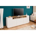 Modern&yacute; TV stol&iacute;k Dalia dub v bielej farbe 180cm