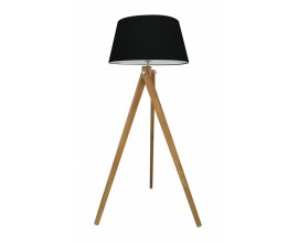 Retro stojaca lampa Linus čierna 155cm