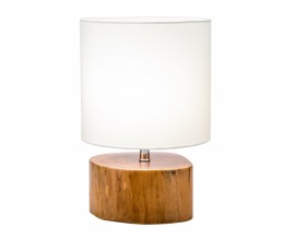 Koloniálna stolná lampa Nadia biela 35cm