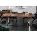Moderný luxusný jedálensky stôl Hege agát 200cm z masívneho dreva
