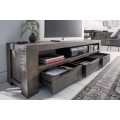 Industriálny moderný TV stolík Svea v sivej farbe 170cm