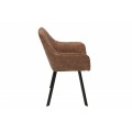 Moderná dizajnová stolička Ventura v hnedej farbe 59cm