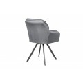 Retro kancelárska stolička Dex v sivej farbe 63cm
