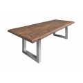 Moderný luxusný jedálensky stôl Hege agát 200cm z masívneho dreva