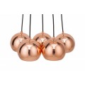 Modern&yacute; art-deco luster Anarosa vo farbe Rosegold