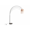 Modern&aacute; dizajnov&aacute; stojaca lampa Urbano rose gold