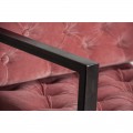 Chesterfield kreslo Alvaro v ružovej farbe 70cm