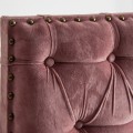 Štýlové chesterfield čelo postele Alvaro v ružovej farbe 160cm