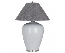 Moderná dizajnová keramická lampa Eldrico sivá 108 cm