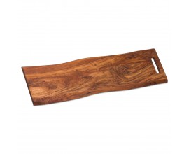 Dizajnová doska na krájanie Live Edge 76 cm z masívneho dreva Akácia