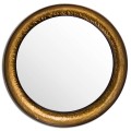 Orientálne kruhové zrkadlo Clareta mosadzné 70cm