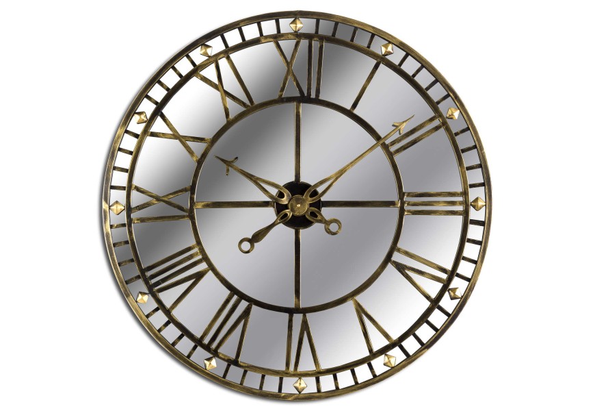 Zrkadlové dizajnové nástenné hodiny Dorian 80cm