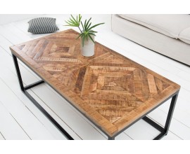 Moderný dizajnový konferenčný stolík Frida 100cm hnedý