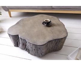 Industriálny konferenčný stolík Carlotta z kmeňa stromu 77cm