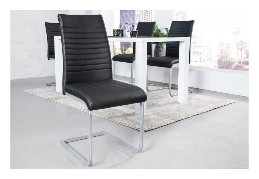 Moderná dizajnová stolička Gristol 93cm čierna