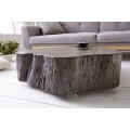 Industriálny konferenčný stolík Carlotta z kmeňa stromu 77cm