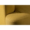 Dizajnová škandinávska rozkladacia dvoj sedačka Sheena 210cm žltá