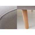 Dizajnová škandinávska rozkladacia dvoj sedačka Sheena 210cm sivá