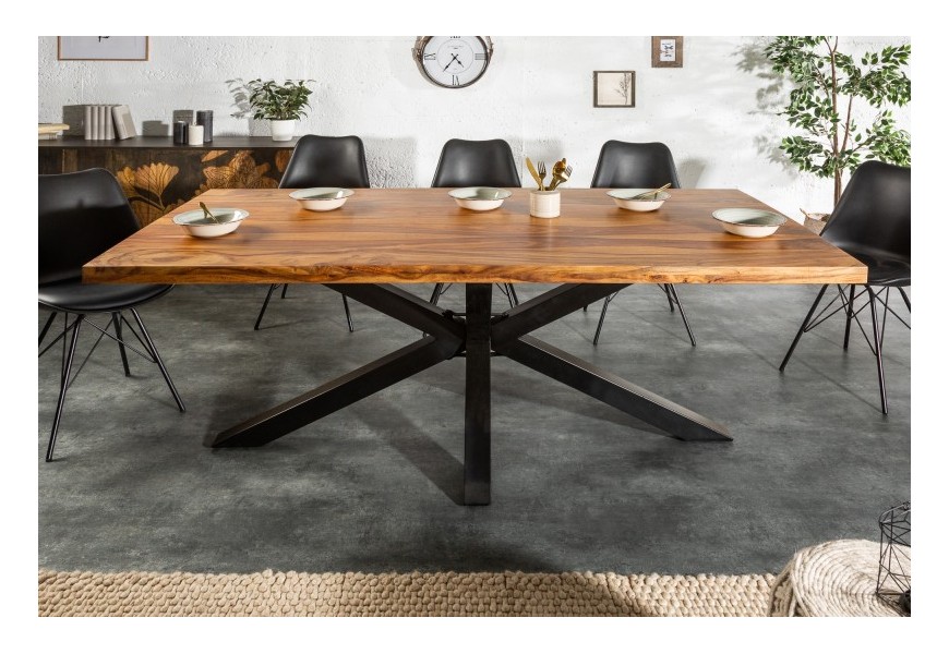 Dizajnový industriálny jedálenský stôl Comedor z masívu 200cm