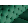 Chesterfield luxusná sedačka Freya tmavozelená 240cm