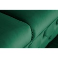 Chesterfield luxusná sedačka Freya tmavozelená 240cm