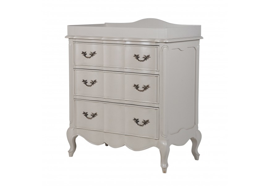 Luxusn&aacute; prebaľovacia komoda Crema siv&aacute;