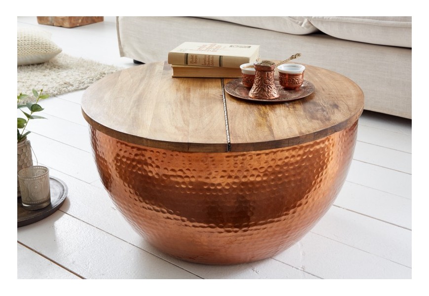 Exkluzívny konferenčný stolík Hammerblow v štýle art-deco 60cm