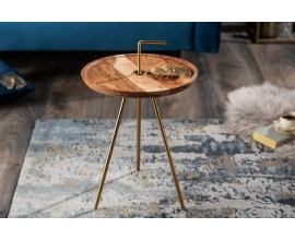 Moderný príručný stolík Gedling Gold