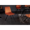 Moderná dizajnová stolička Hartlepool Mandarin zamatová