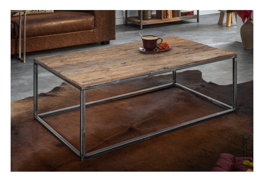 Štýlový konferenčný stolík Gosport v  industriálnom štýle