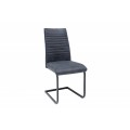 Dizajnová industriálna jedálenská stolička Gristol šedá