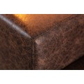 Dizajnová kožená dvoj sedačka Melton 220cm vintage hnedá