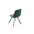 Moderná dizajnová stolička Hartlepool Emerald zamatová