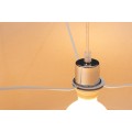 Dizajnová okrúhla závesná lampa Cherire 50cm svetlo šedá