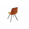 Moderná dizajnová stolička Hartlepool Mandarin zamatová