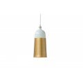 Dizajnová moderná oválna lampa ModernChic I 31 cm bielo-zlatá