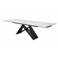 Dizajnový industriálny jedálensky stôl Copeland II 180-260 cm z mramoru