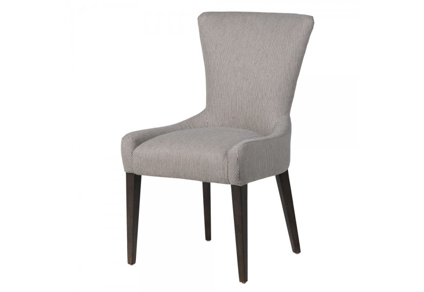 Luxusná pásikavá retro čalúnená stolička Bastien II 95cm