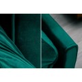 Dizajnová smaragdová sedačka Domingo 215cm