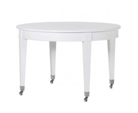 Dizajnový okrúhly jedálenský stôl Wielton Blanc 120cm biely