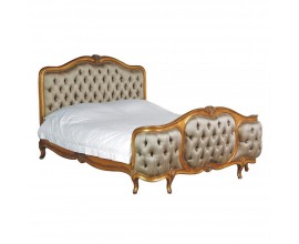Luxusná baroková manželská posteľ  Roi Gilt v barokovom štýle 165cm