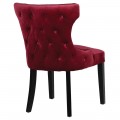 Luxusná červenofialová jedálenská stolička so striebornými cvokmi Kilbride 91cm